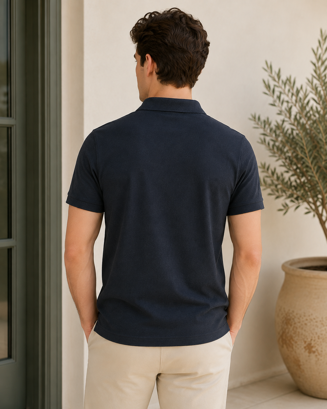 Men’s Premium Navy Blue Polo T-Shirt