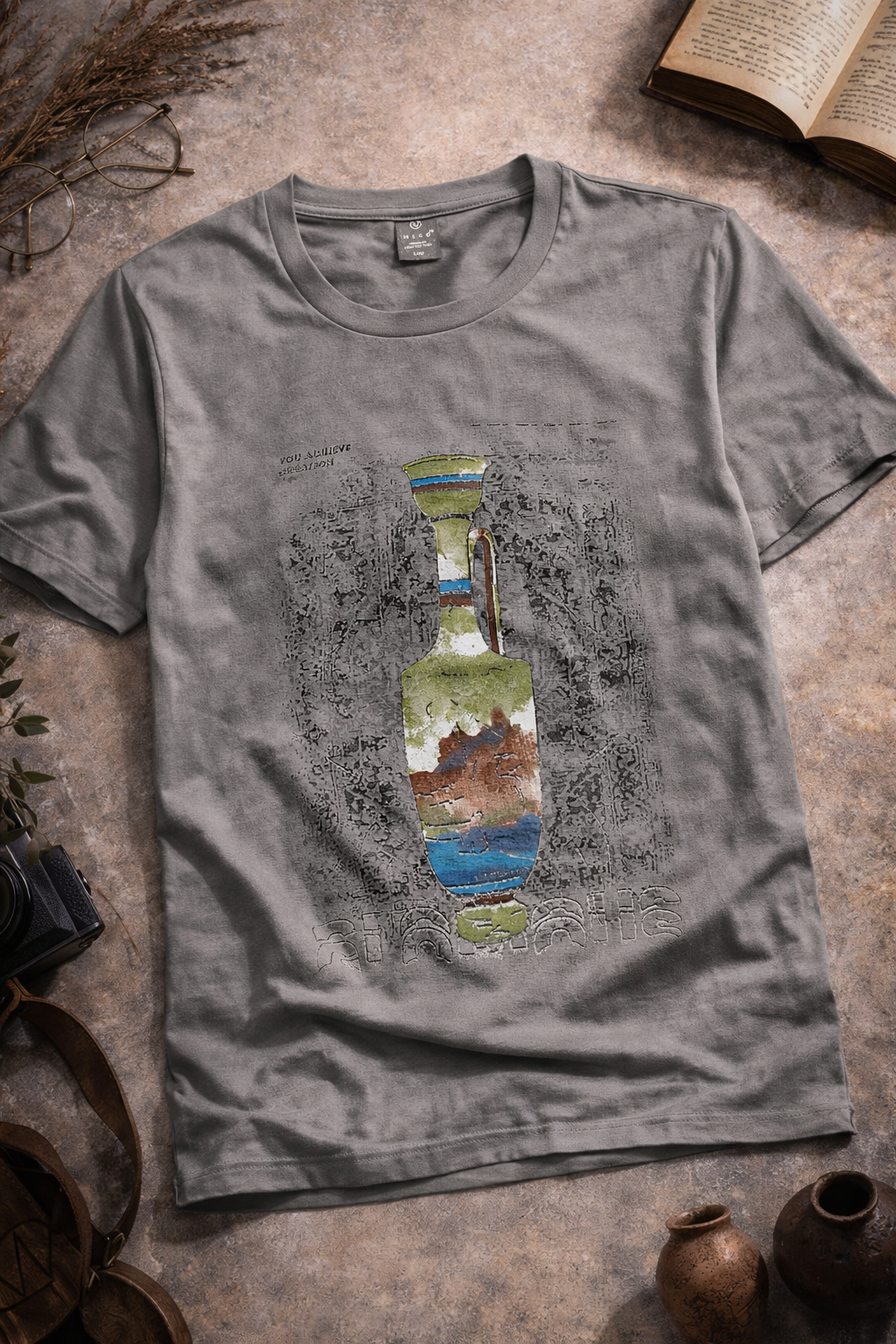 Vintage graphic round neck