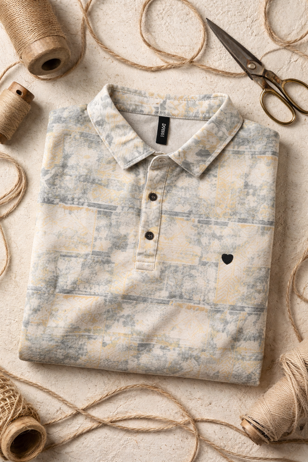 Printed Polo T-shirt – Smart Casual with Modern Edge