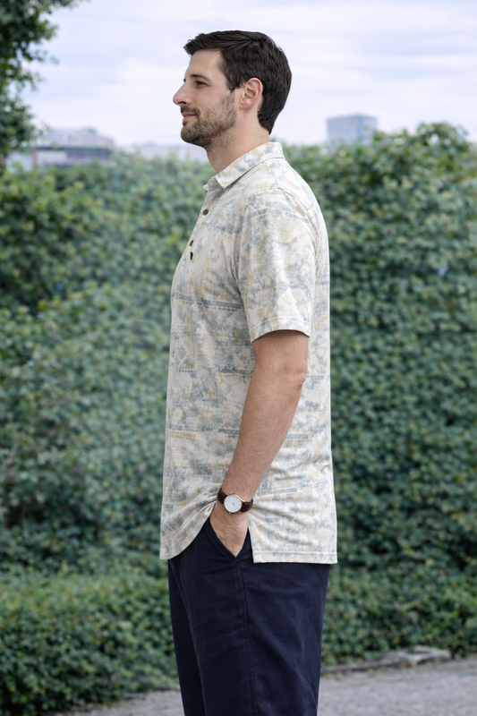 Printed Polo T-shirt – Smart Casual with Modern Edge