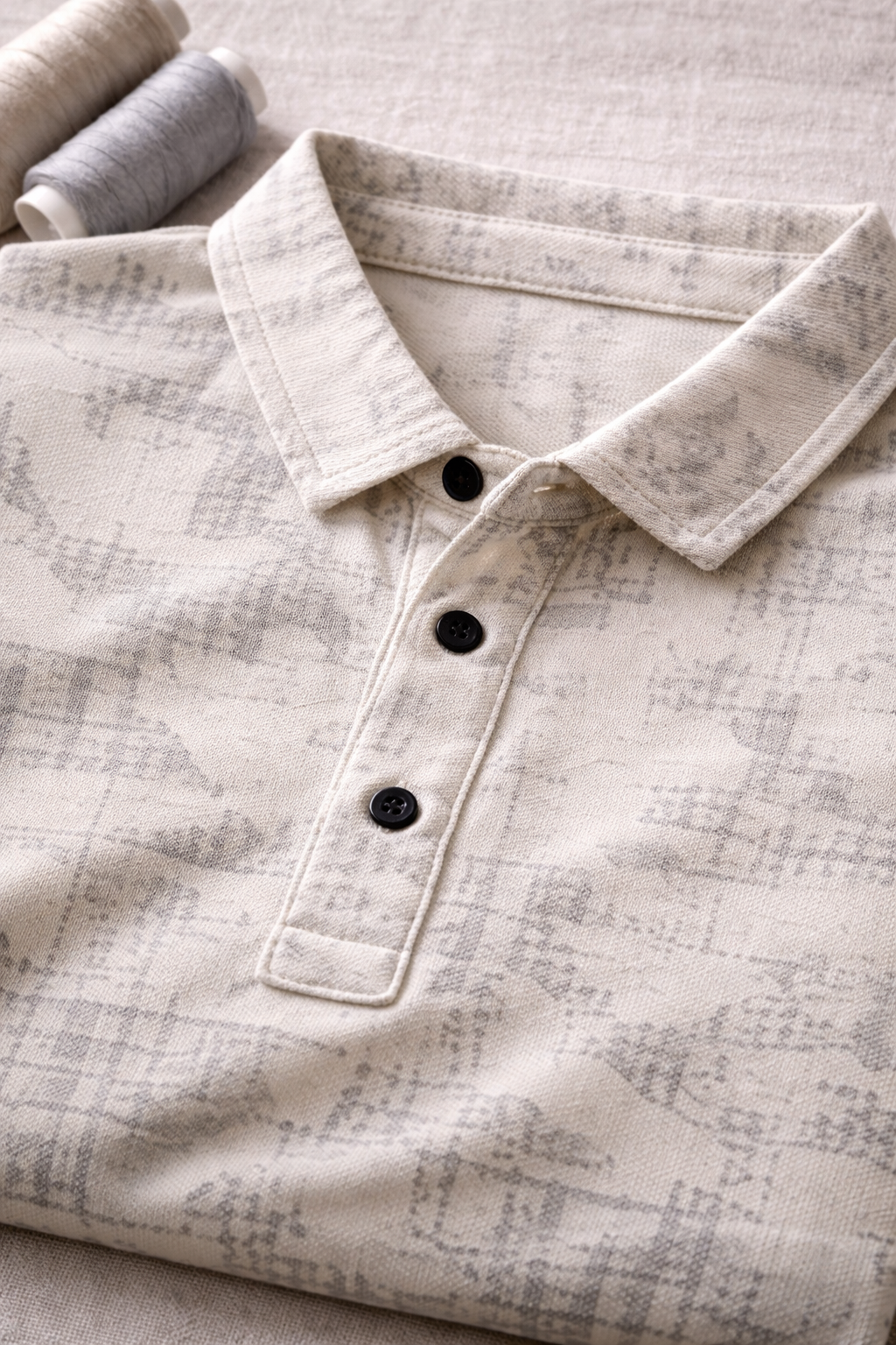 Urban Style Print Polo – Effortless Smart-Casual Style