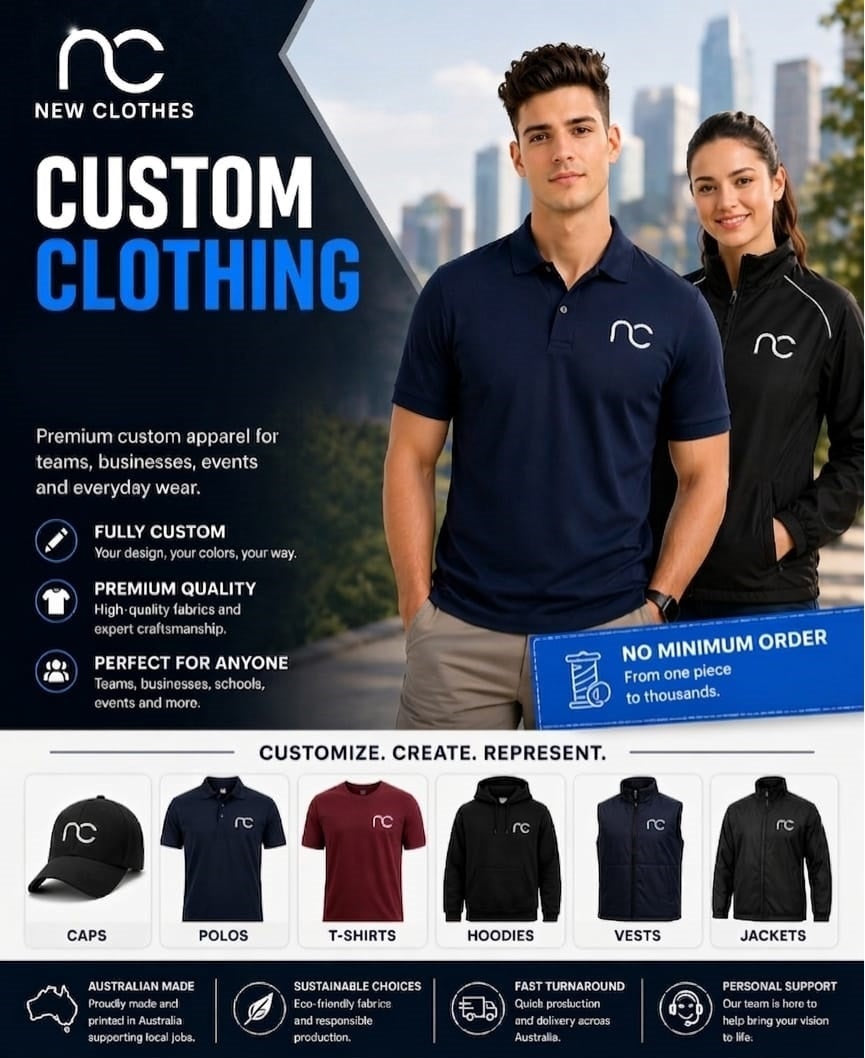 Customized Clothing Australia | Design Your Own T-Shirts, Hoodies & Ja ...