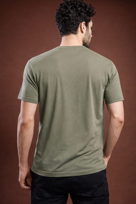 Fancy print round neck