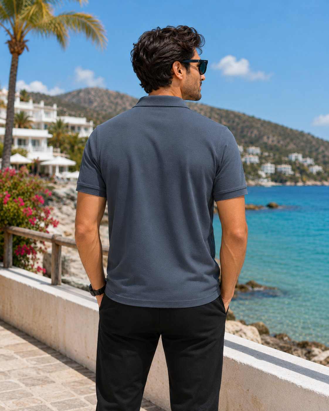 Men’s Premium Grey Polo T-Shirt