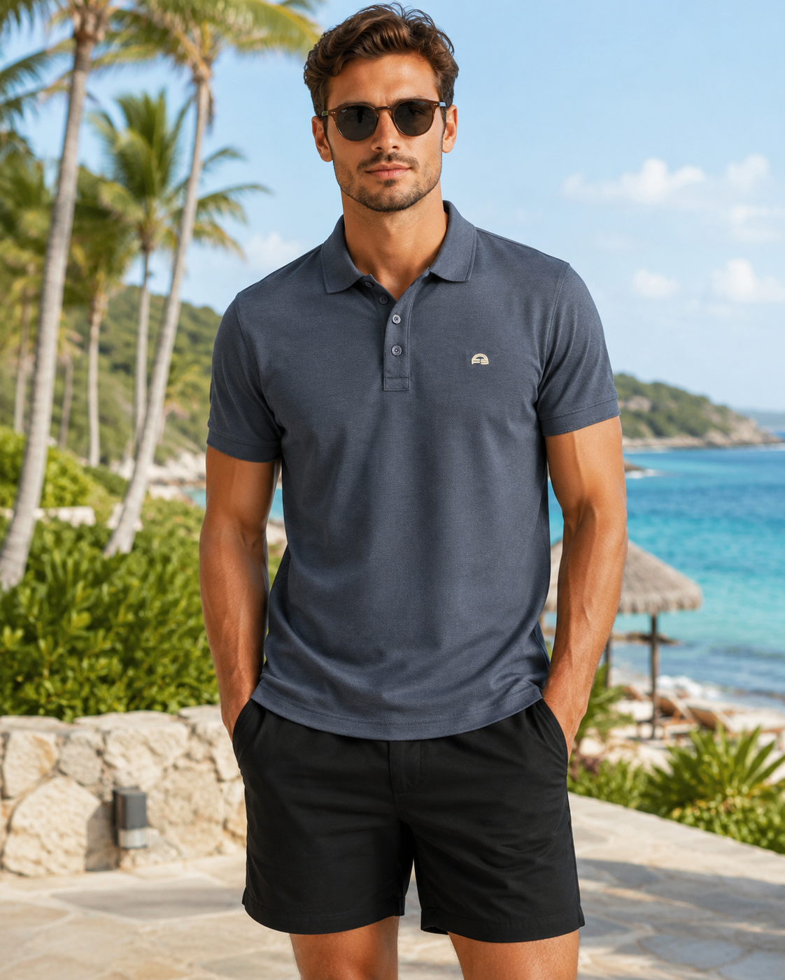 Men’s Premium Grey Polo T-Shirt