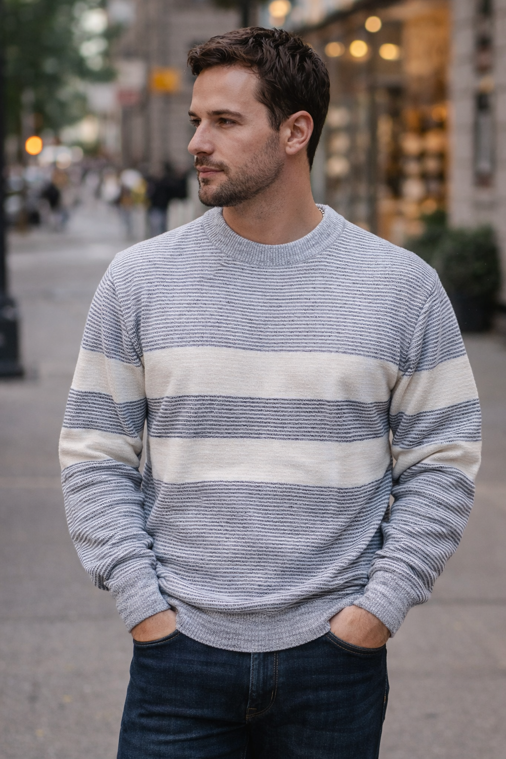 Striped Knit Sweater Australia