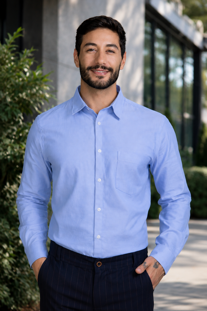 Men's Light Blue Formal Shirt