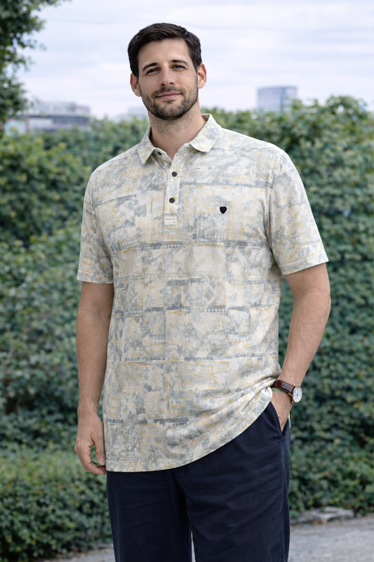 Printed Polo T-shirt – Smart Casual with Modern Edge