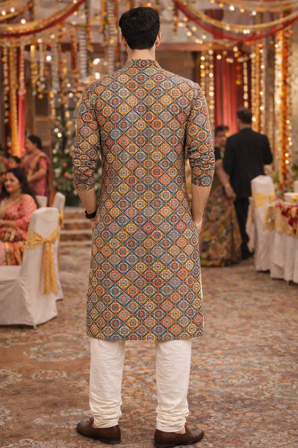 Intricate Premium Printed Festive kurta Set