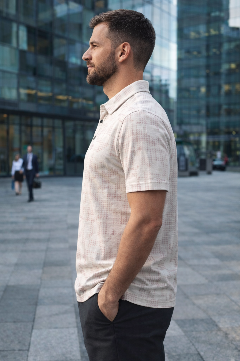 Urban Style Print Polo – Effortless Smart-Casual Style