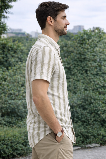 Striped Design Premium Casual Shirts (3 Unique Colours)