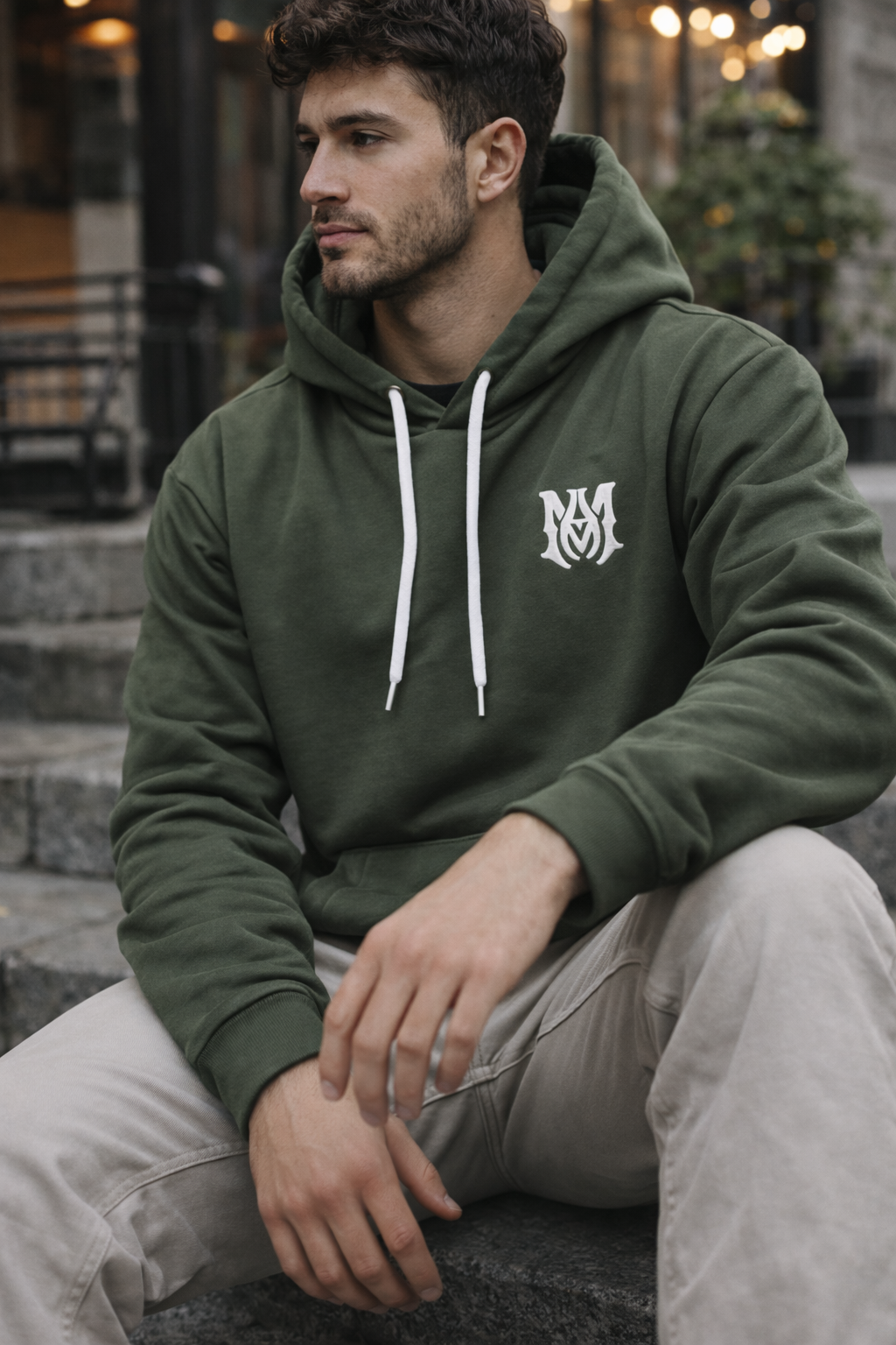 Men's urban hoodie Australia front view featuring premium streetwear styling and comfortable fit.
