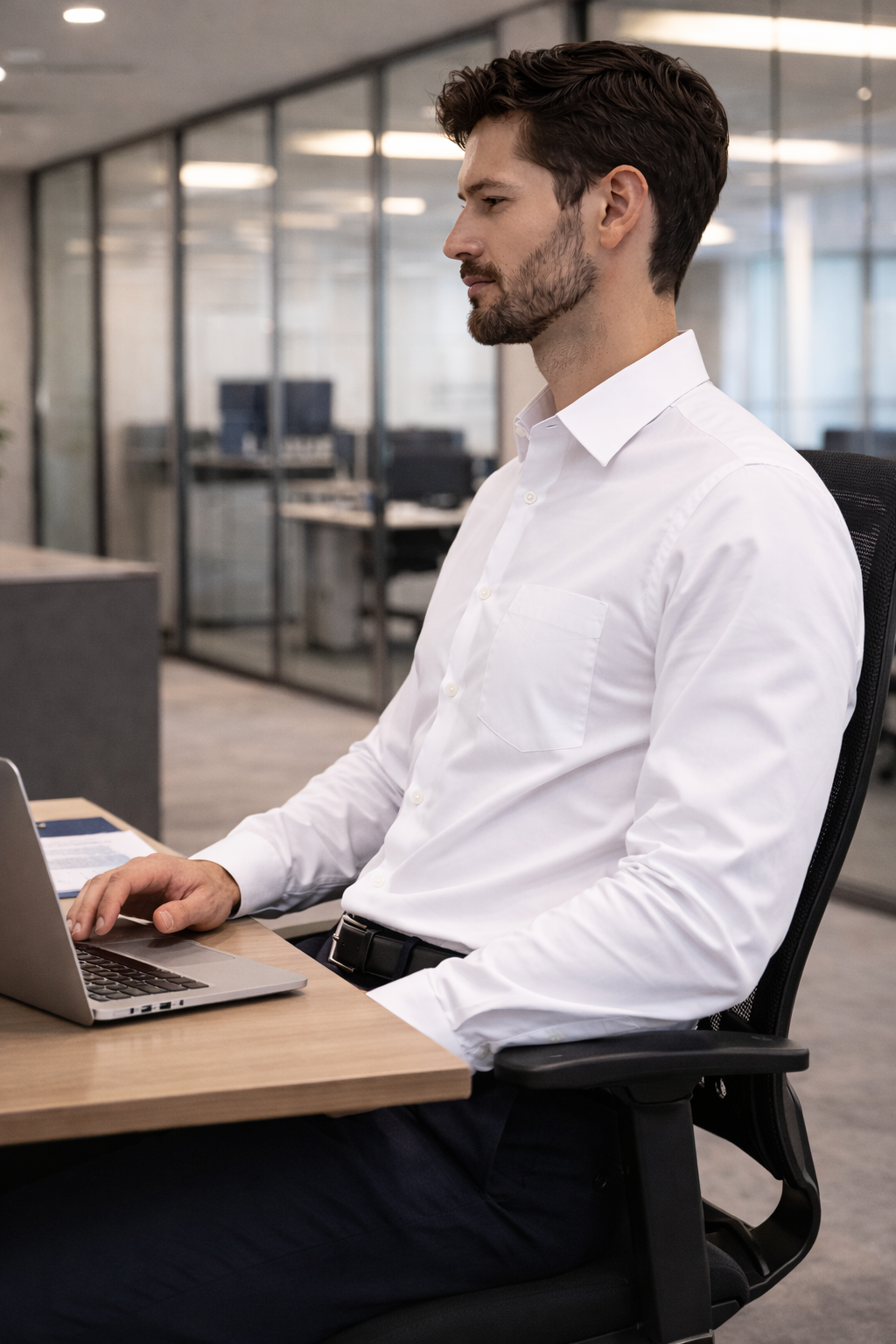 White premium cotton shirt for Australian Climate