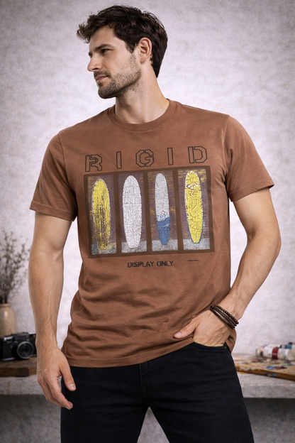 Rustic backdrop round neck