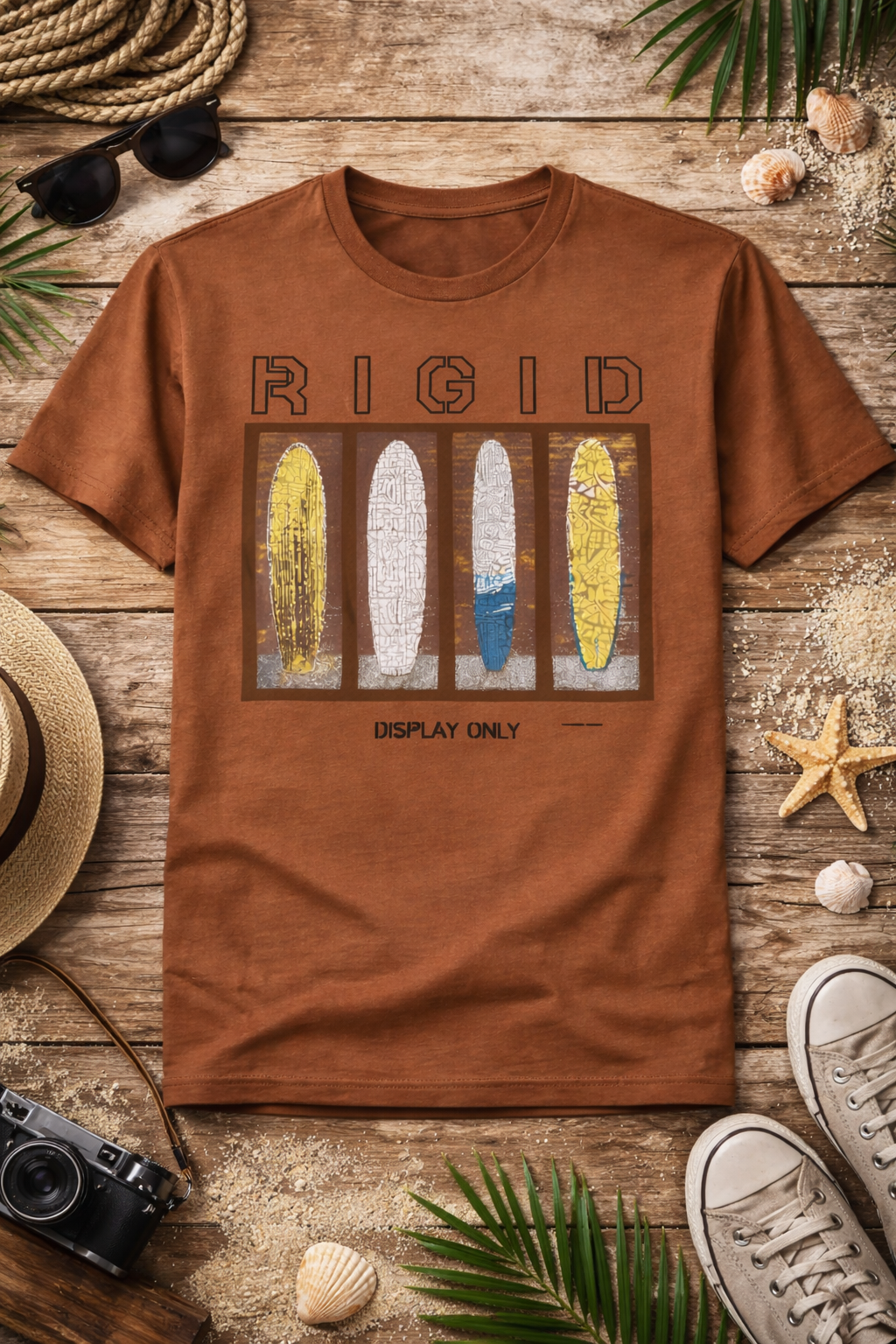 Rustic backdrop round neck