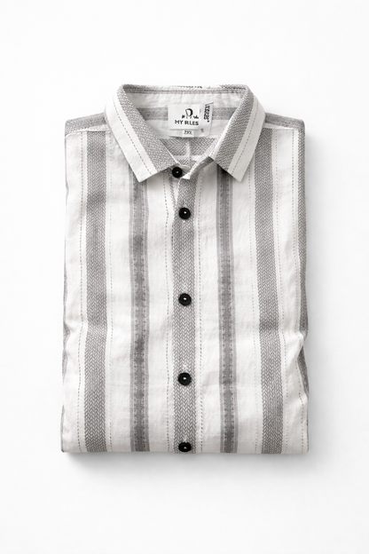 Striped Design Premium Casual Shirts (3 Unique Colours)