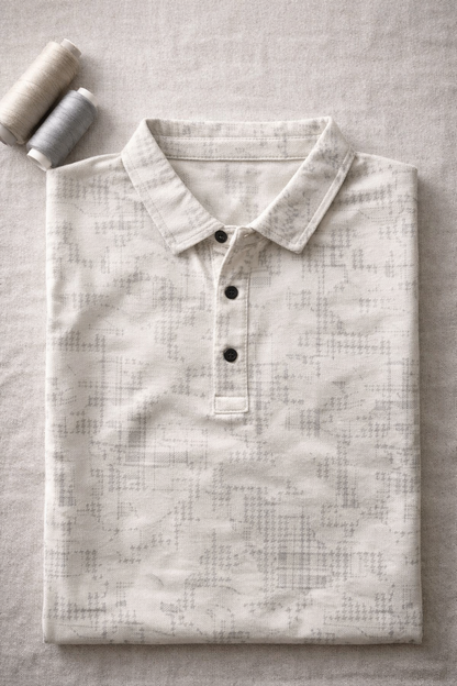 Urban Style Print Polo – Effortless Smart-Casual Style