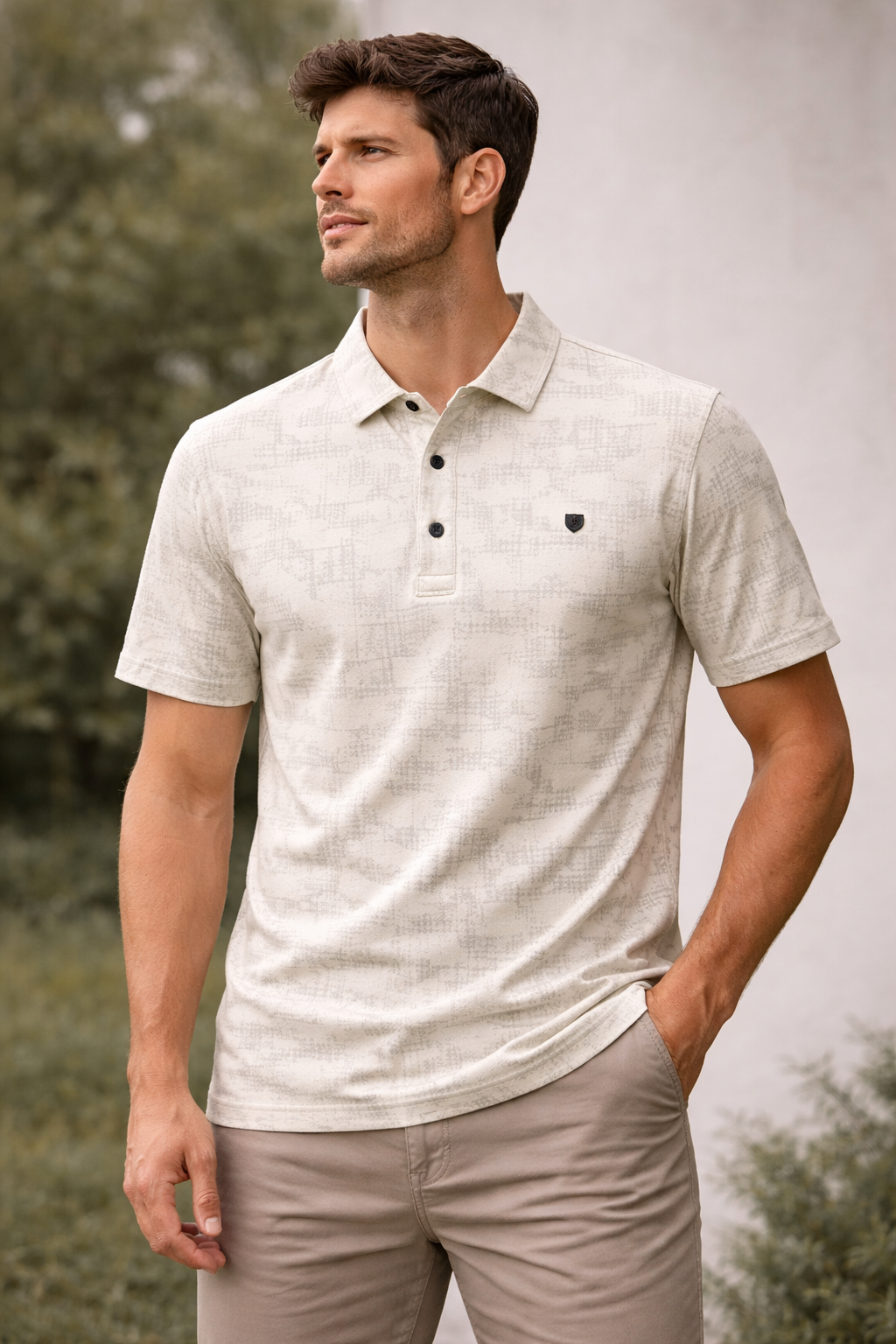 Urban Style Print Polo – Effortless Smart-Casual Style