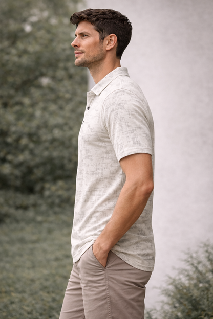 Urban Style Print Polo – Effortless Smart-Casual Style